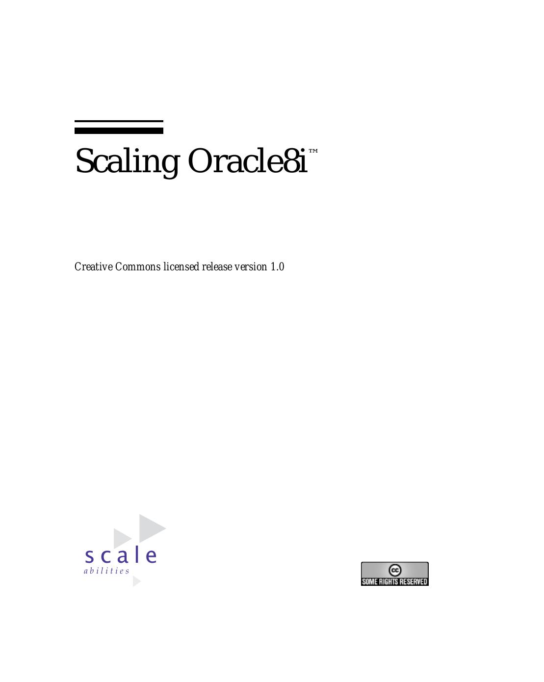 Scaling Oracle8i(TM): Building Highly Scalable OLTP System Architectures by James Morle