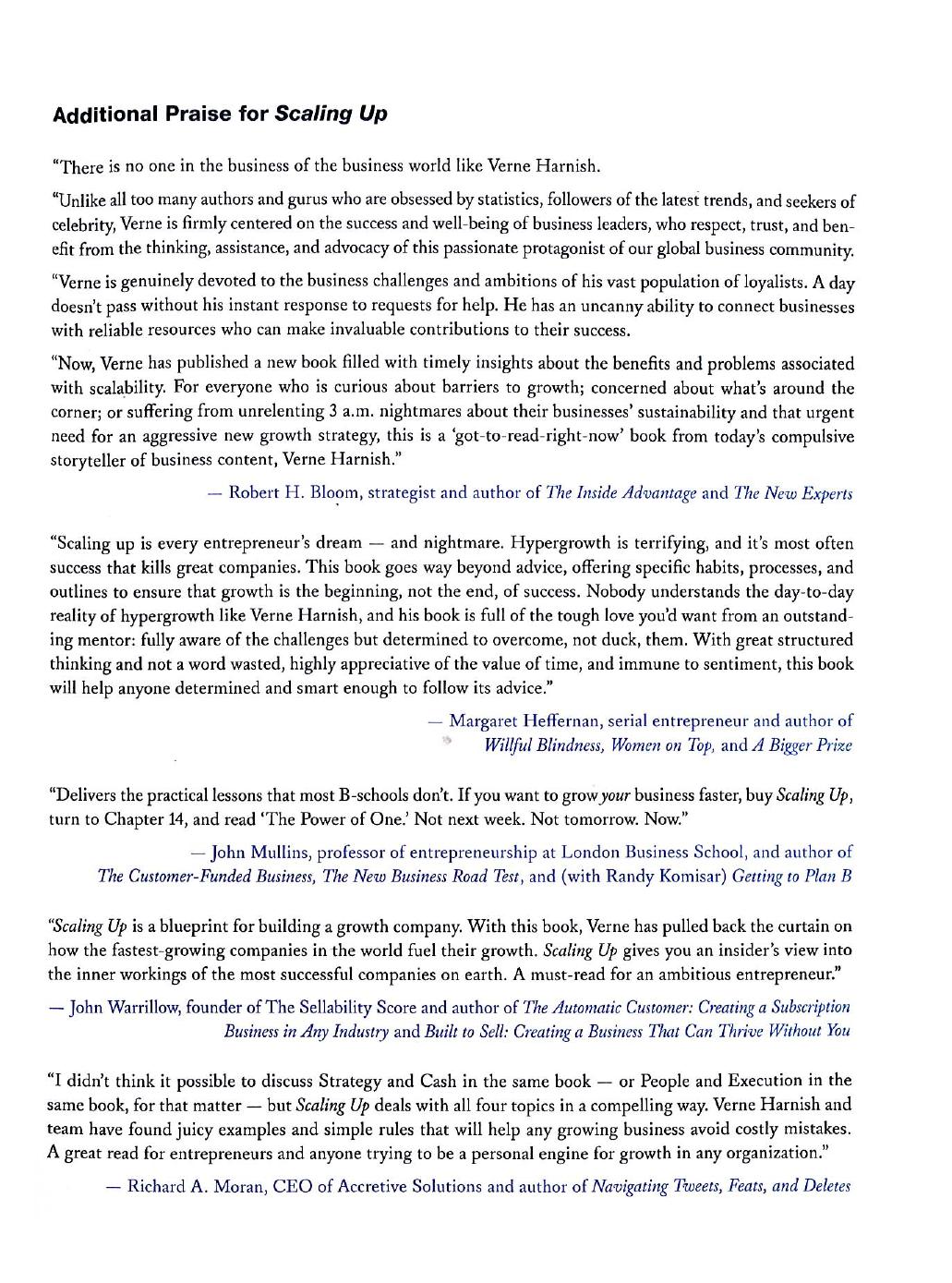 Scaling Up: How a Few Companies Make It...and Why the Rest Don't (Rockefeller Habits 2.0) by Verne Harnish