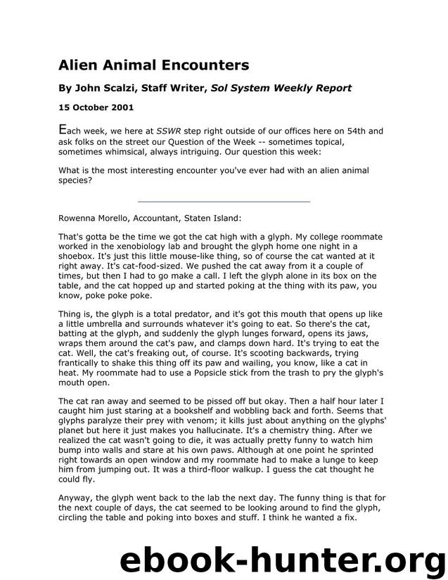 Scalzi, John - Alien Animal Encounters by Scalzi John