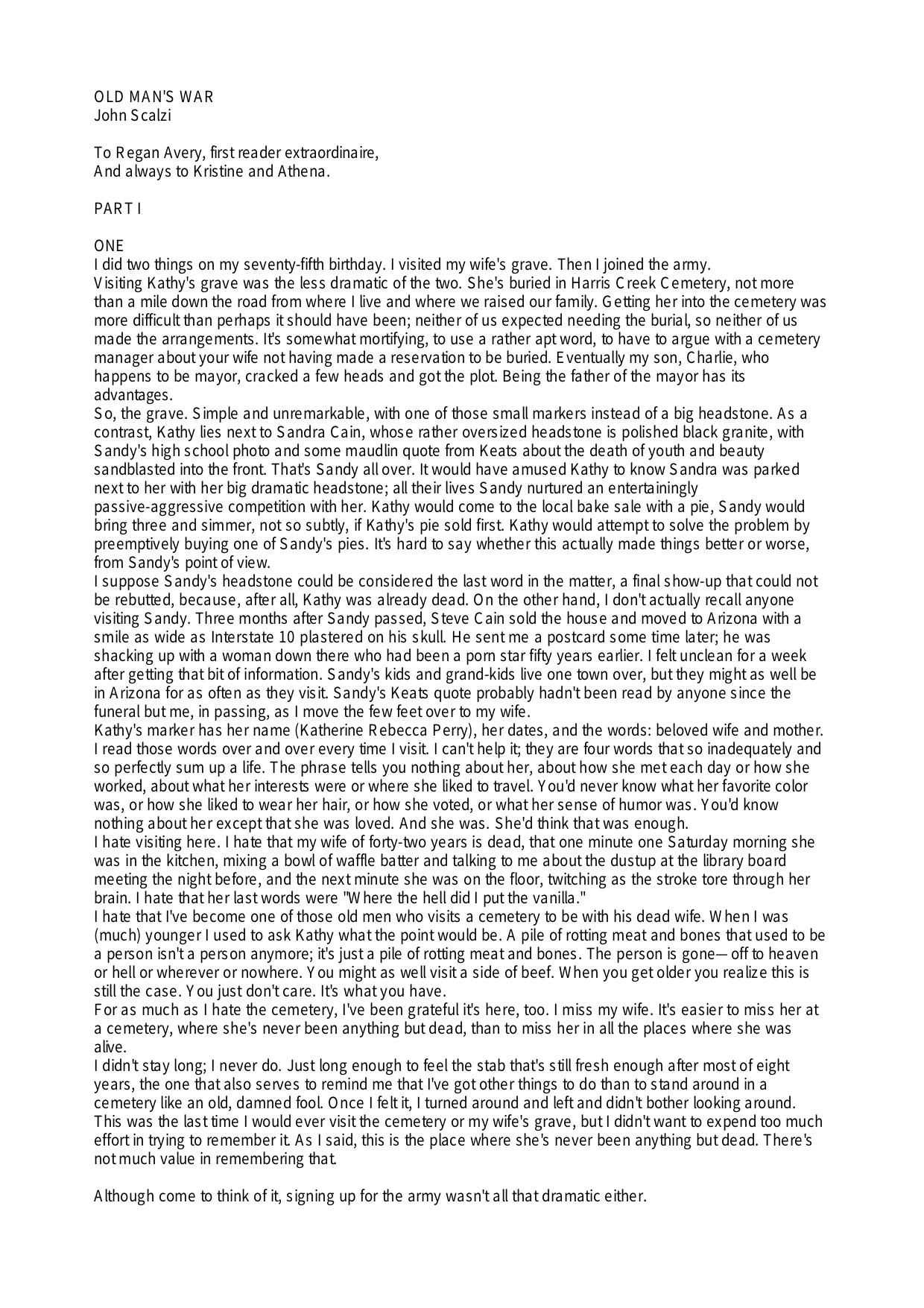 Scalzi, John - Old Man's War 1 by Scalzi John