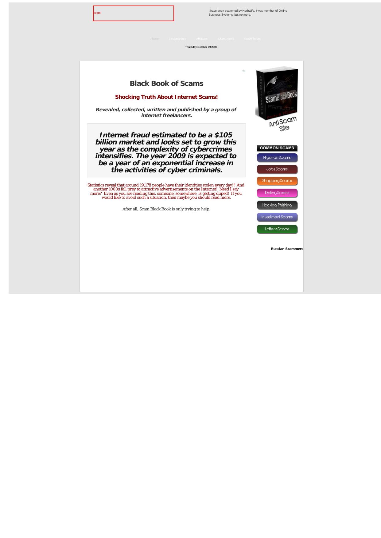 Scam Black Book. by Best of Kuszter's Collection