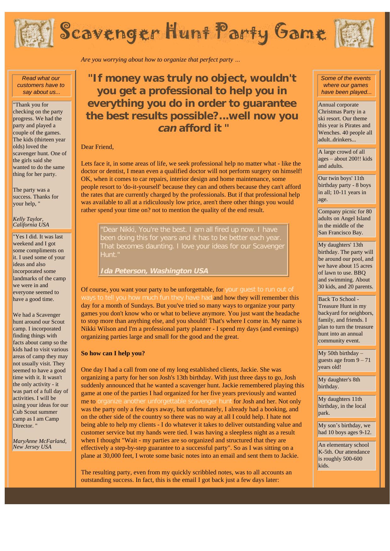 Scavenger Hunt Party Game. by Best of Kuszter's Collection