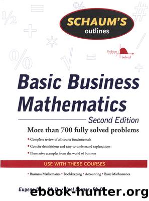 Schaum's Outline of Basic Business Mathematics,d by Eugene Don