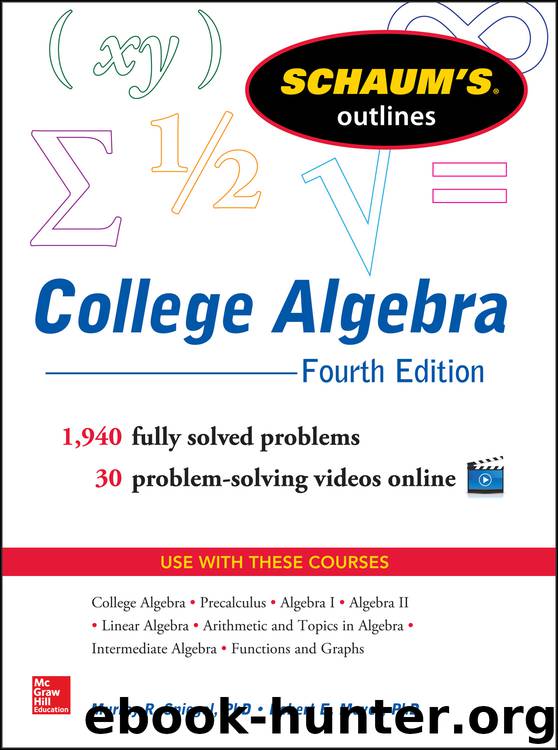 Schaum's Outline of College Algebra by Murray Spiegel
