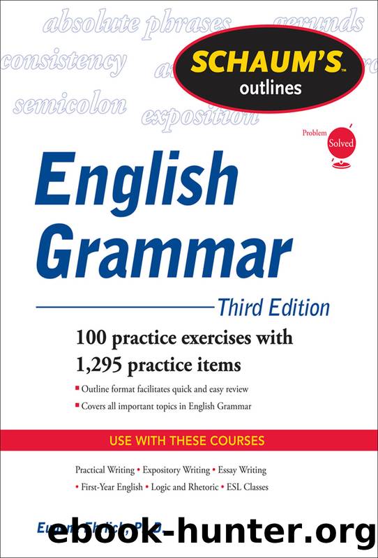 Schaum's Outline of English Grammar by Eugene Ehrlich