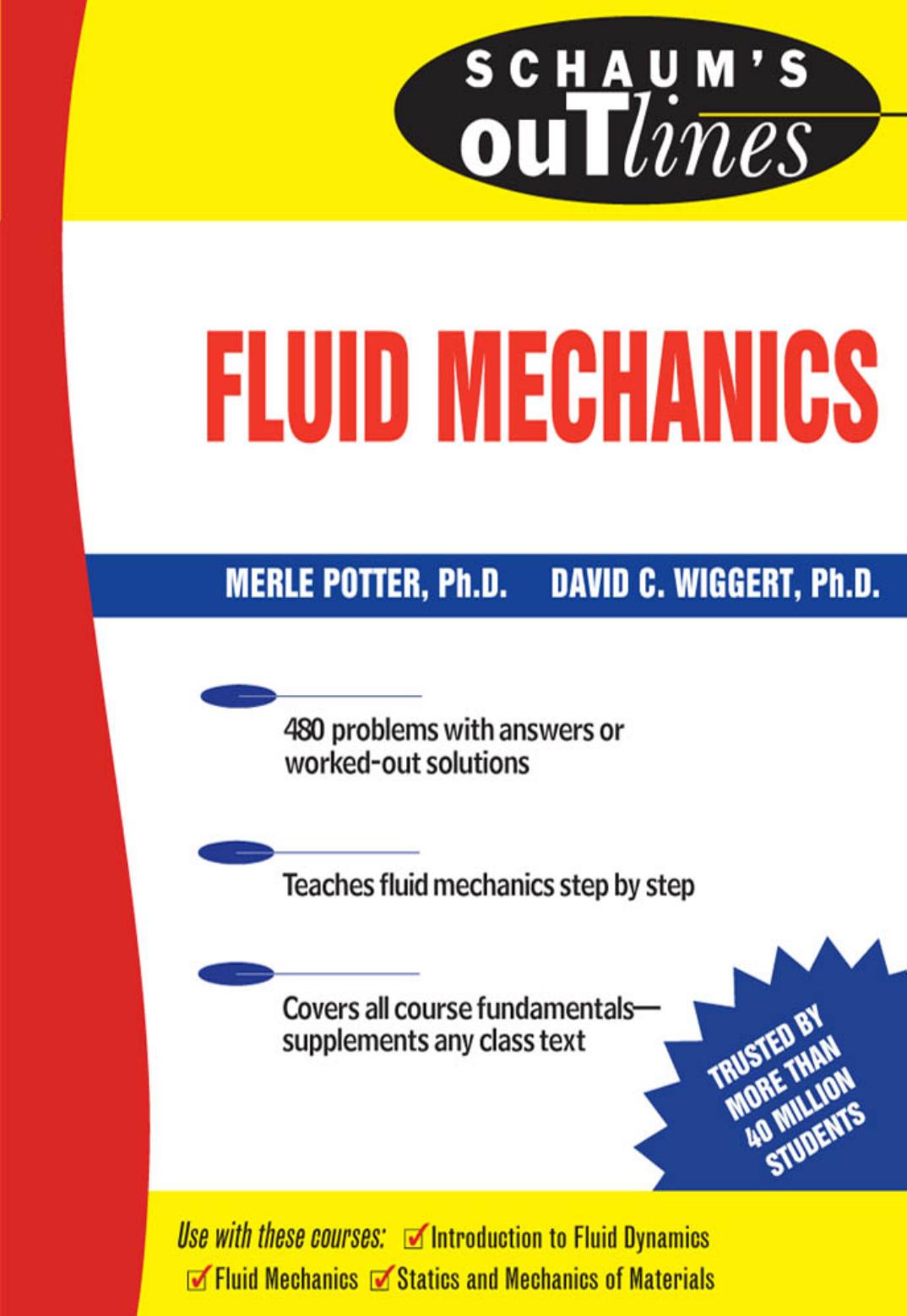 Schaum's Outline of Fluid Mechanics by Merle Potter David Wiggert