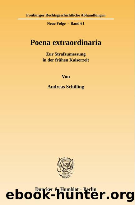 Schilling by Poena extraordinaria (9783428533343)