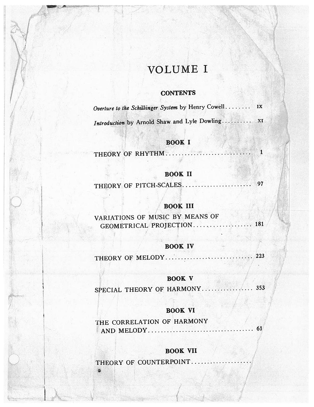 Schillinger System of Musical Composition by unknow