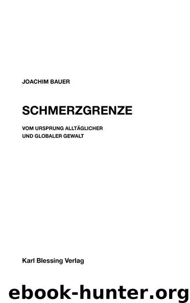 Schmerzgrenze by Joachim Bauer