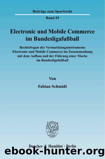 Schmidt by Beiträge zum Sportrecht (9783428523658)
