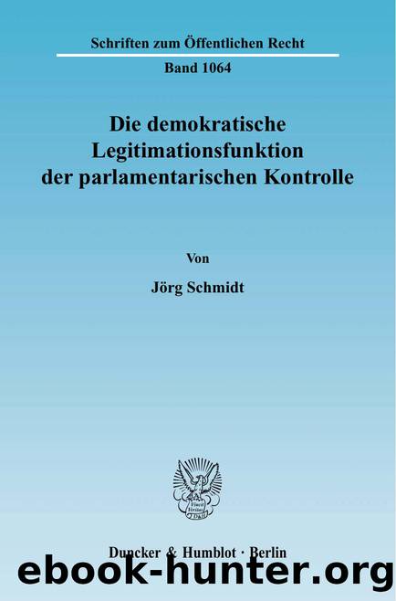 Schmidt by Schriften zum Öffentlichen Recht (9783428524587)
