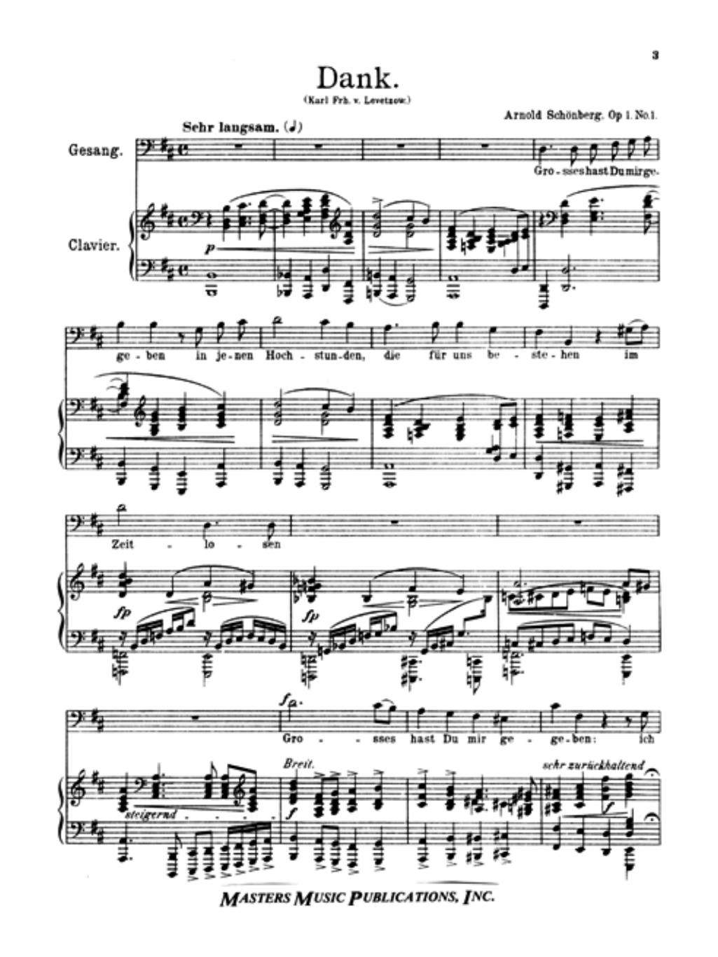 Schoenberg, Arnold - Sheetmusic - Songs, Arias & Opera (Vocal Score) - Vol 43 - PDF SchoÌnberg by 43 Songs