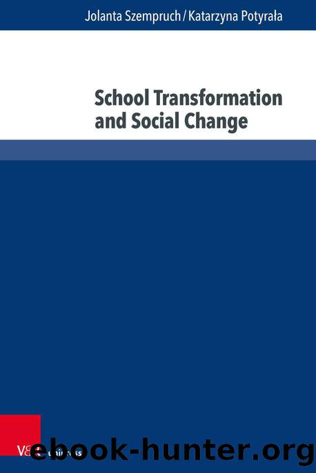 School Transformation and Social Change (9783737014427) by Unknown