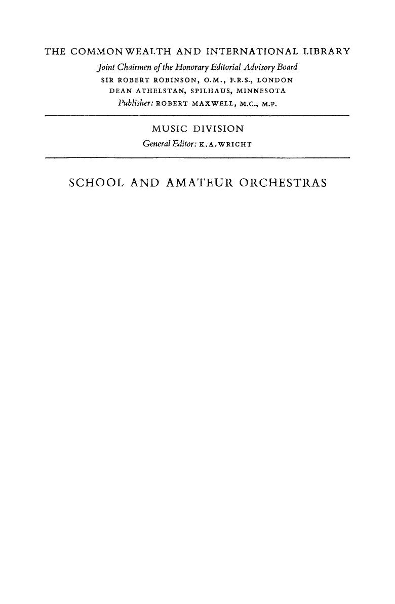 School and Amateur Orchestras by John B. Dalby and K. A. Wright (Auth.)