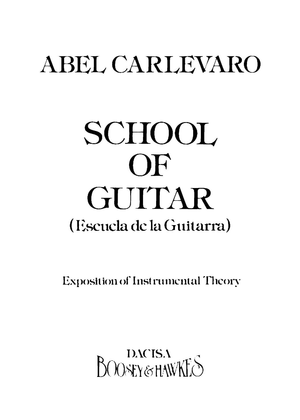School of Guitar by Unknown