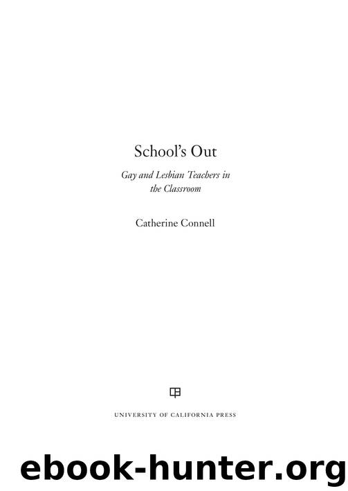 School's Out by Connell Catherine