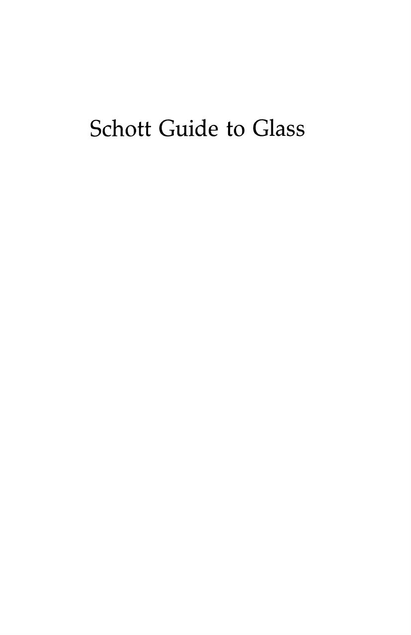 Schott Guide to Glass by Heinz G. Pfaender (auth.)