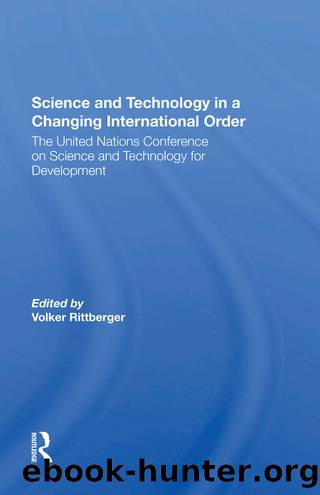 Science And Technology In A Changing International Order by Volker Rittberger