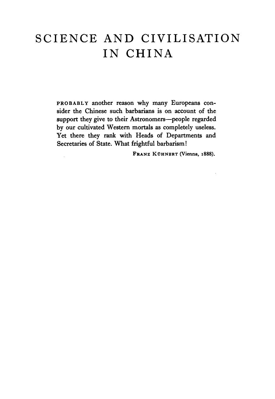 Science and Civilisation in China, Vol. 3, Mathematics and the Sciences of the Heavens and the Earth by Joseph Needham