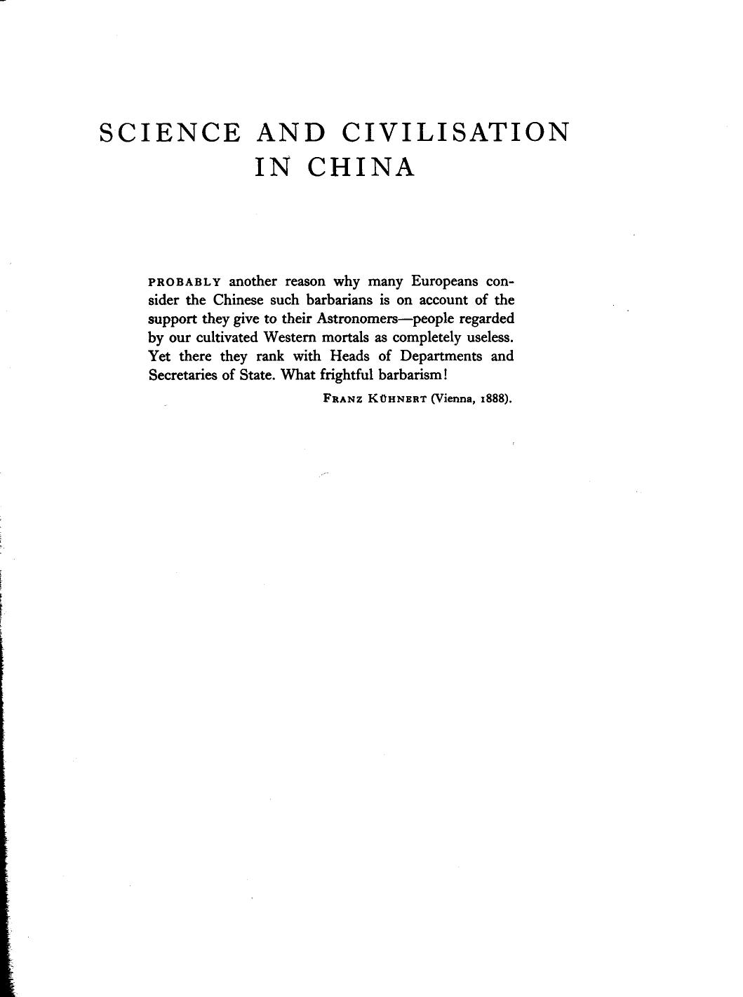 Science and Civilisation in China, Volume 3: Mathematics and the Sciences of the Heavens and the Earth by Joseph Needham