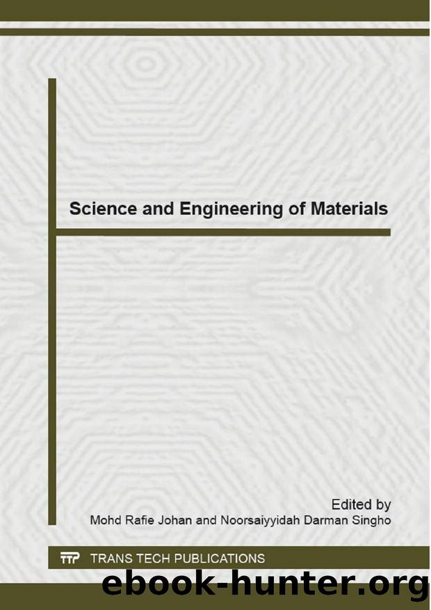 Science and Engineering of Materials by Mohd Rafie Johan Noorsaiyyidah Darman Singho
