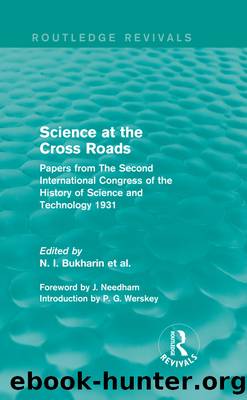 Science at the Cross Roads (Routledge Revivals) by N. I. Bukharin et al