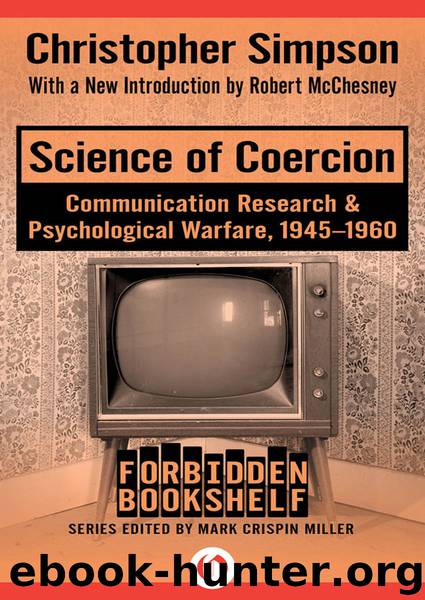 Science of Coercion by Christopher Simpson