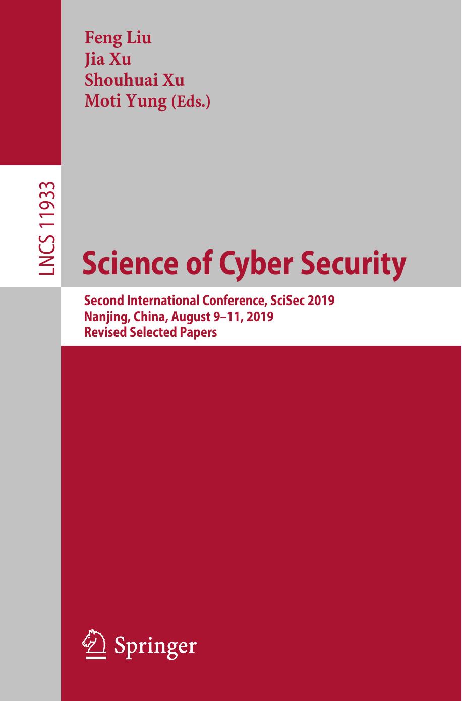 Science of Cyber Security by Unknow