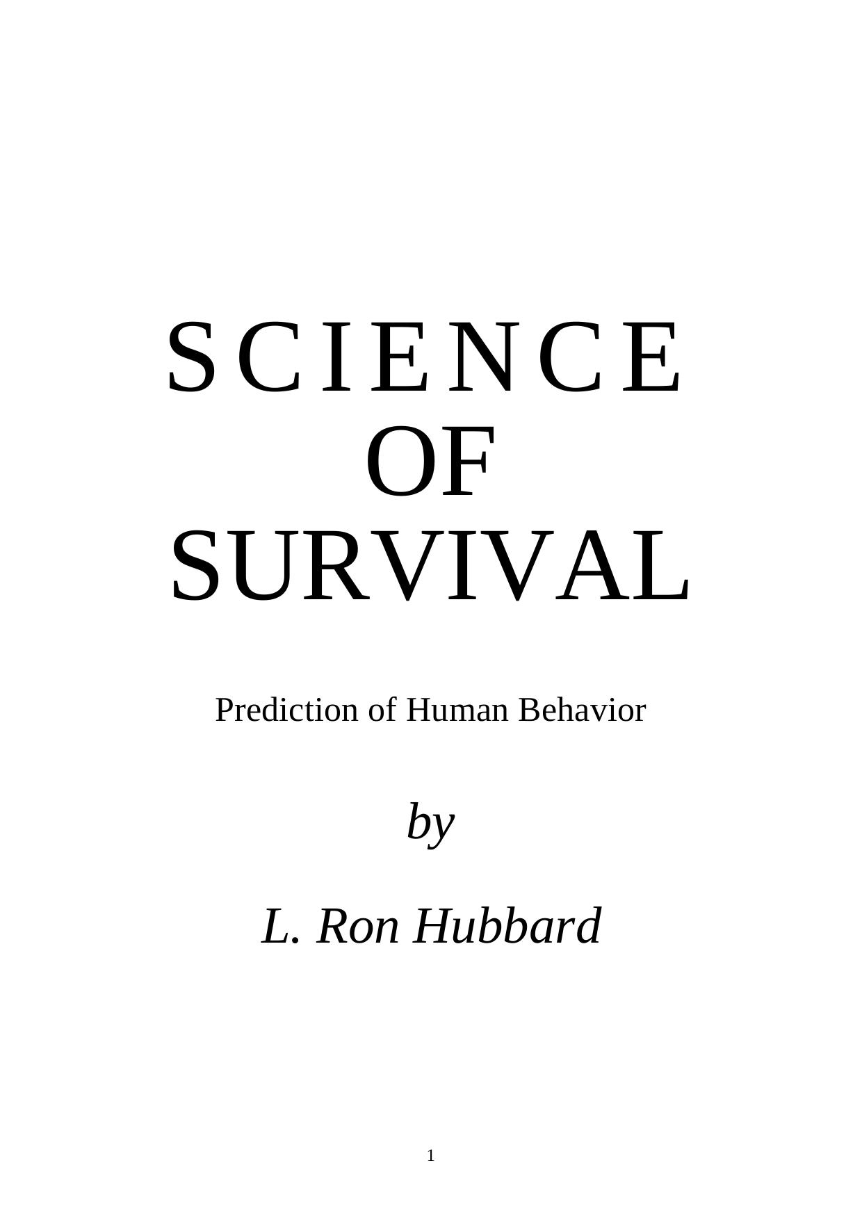 Science of Survival by Unknown