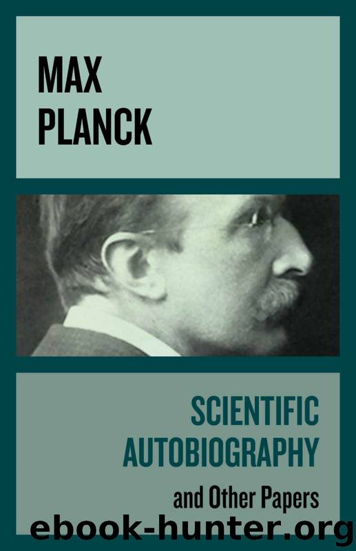 Scientific Autobiography by Max Planck