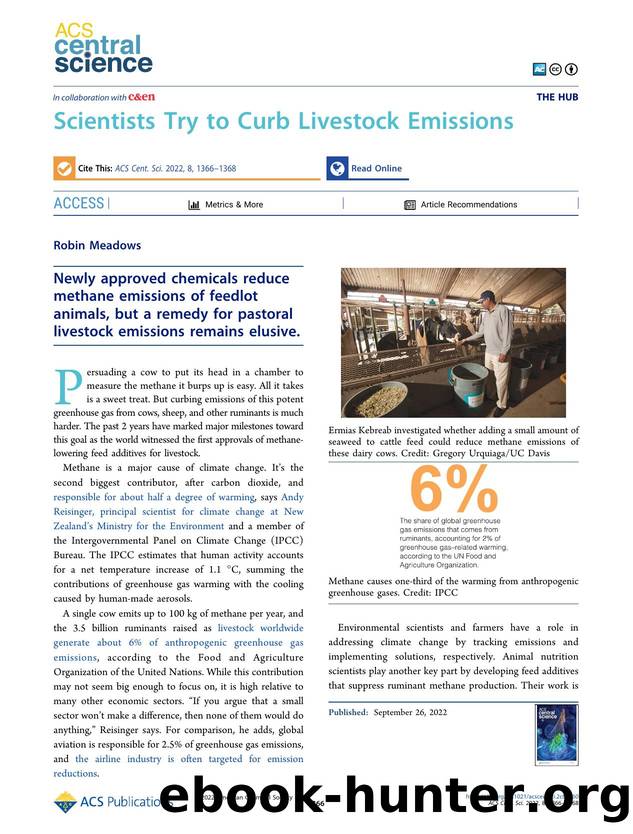 Scientists Try to Curb Livestock Emissions by Robin Meadows