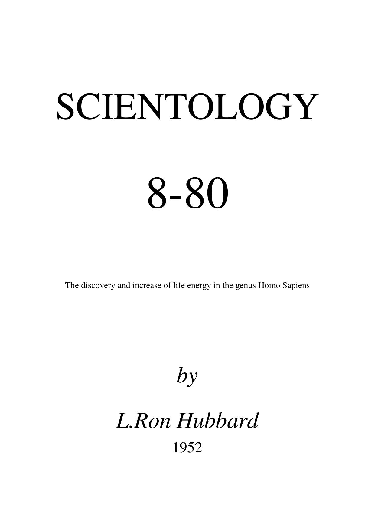 Scientology 8-80 by Unknown