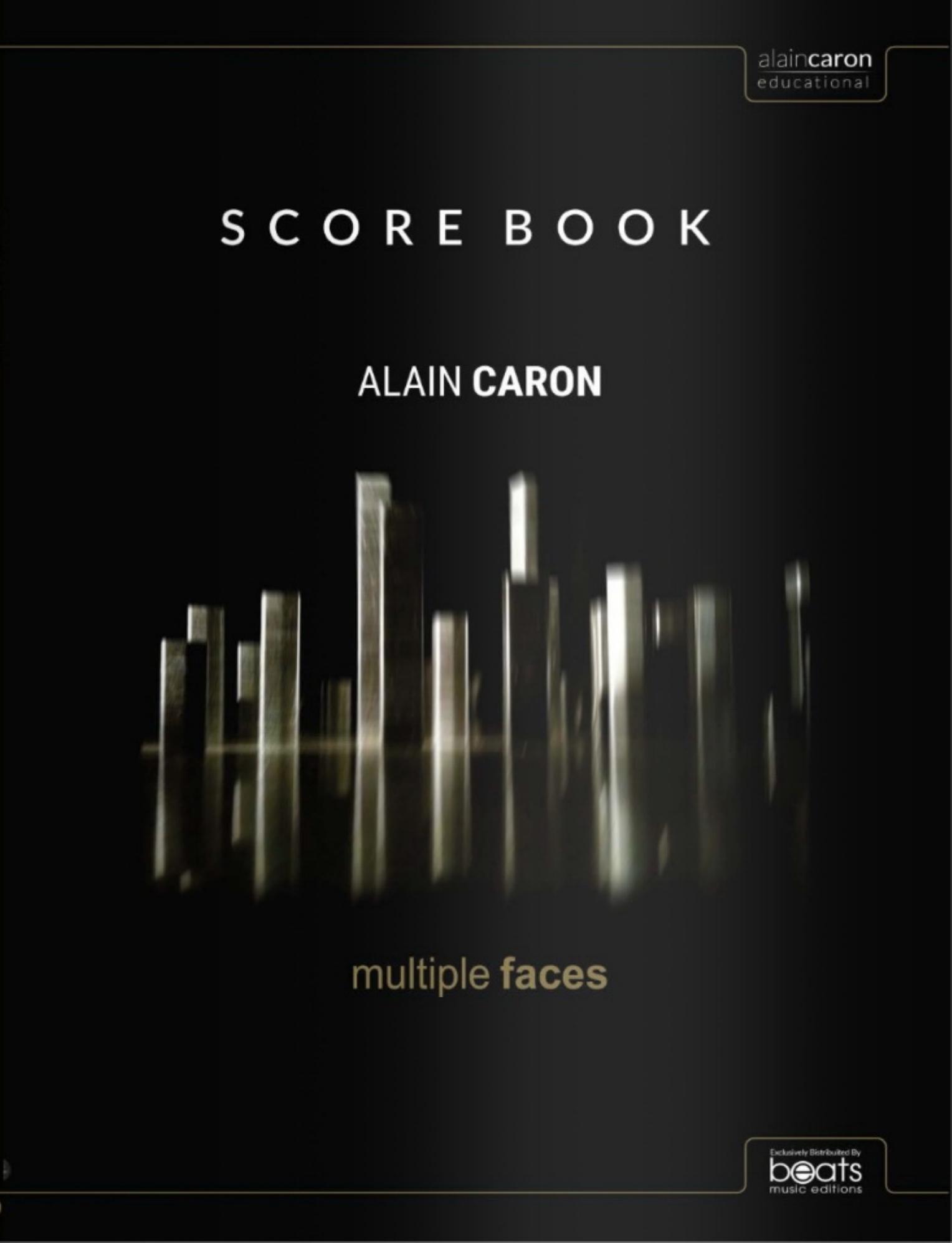 Score book. Multiple Faces by Caron Alain