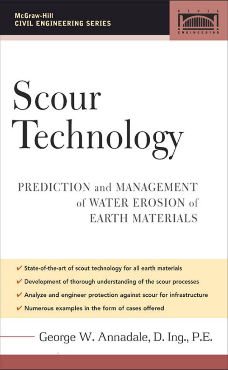 Scour Technology (McGraw-Hill Civil Engineering) by George W. Annandale