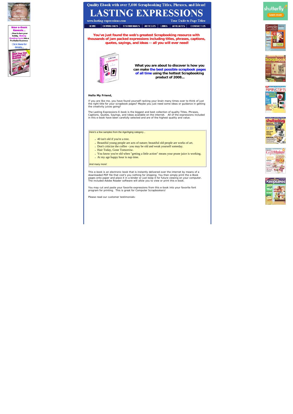 Scrapbooking Titles, Phrases, Captions, Quotes, Sayings, And Ideas. by Best of Kuszter's Collection