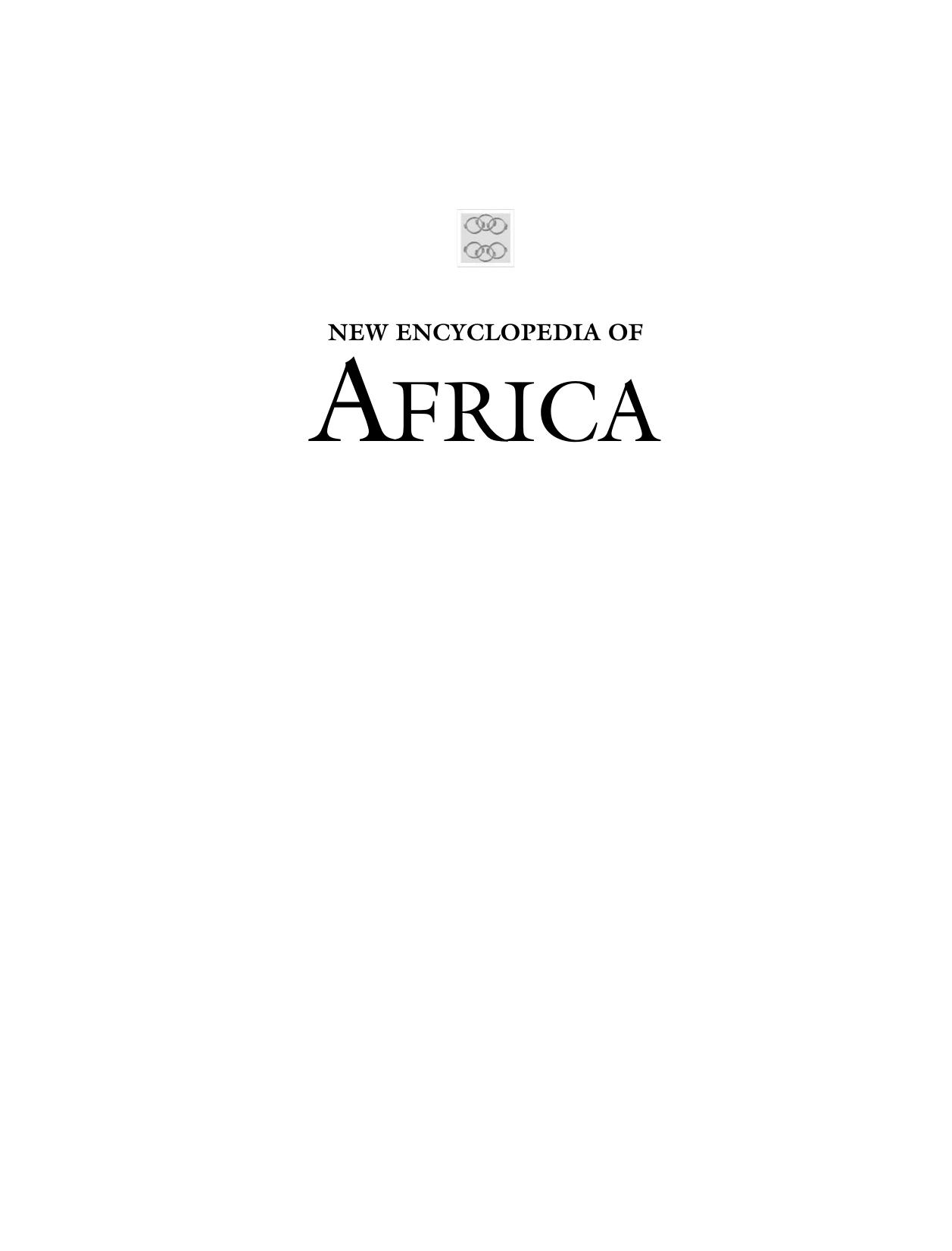 Scribner by New Encyclopedia of Africa Vol 3