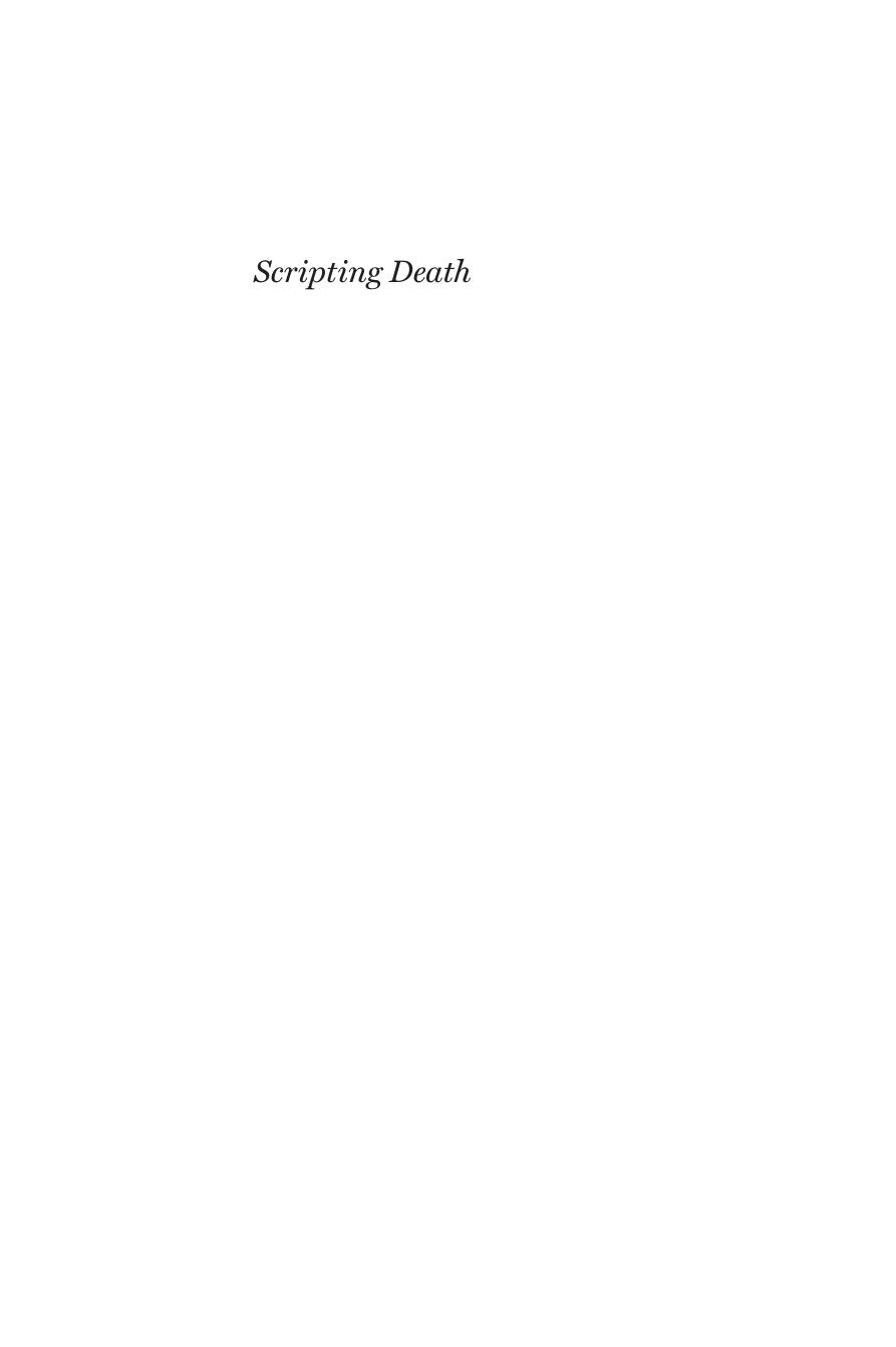 Scripting Death: Stories of Assisted Dying in America by Mara Buchbinder