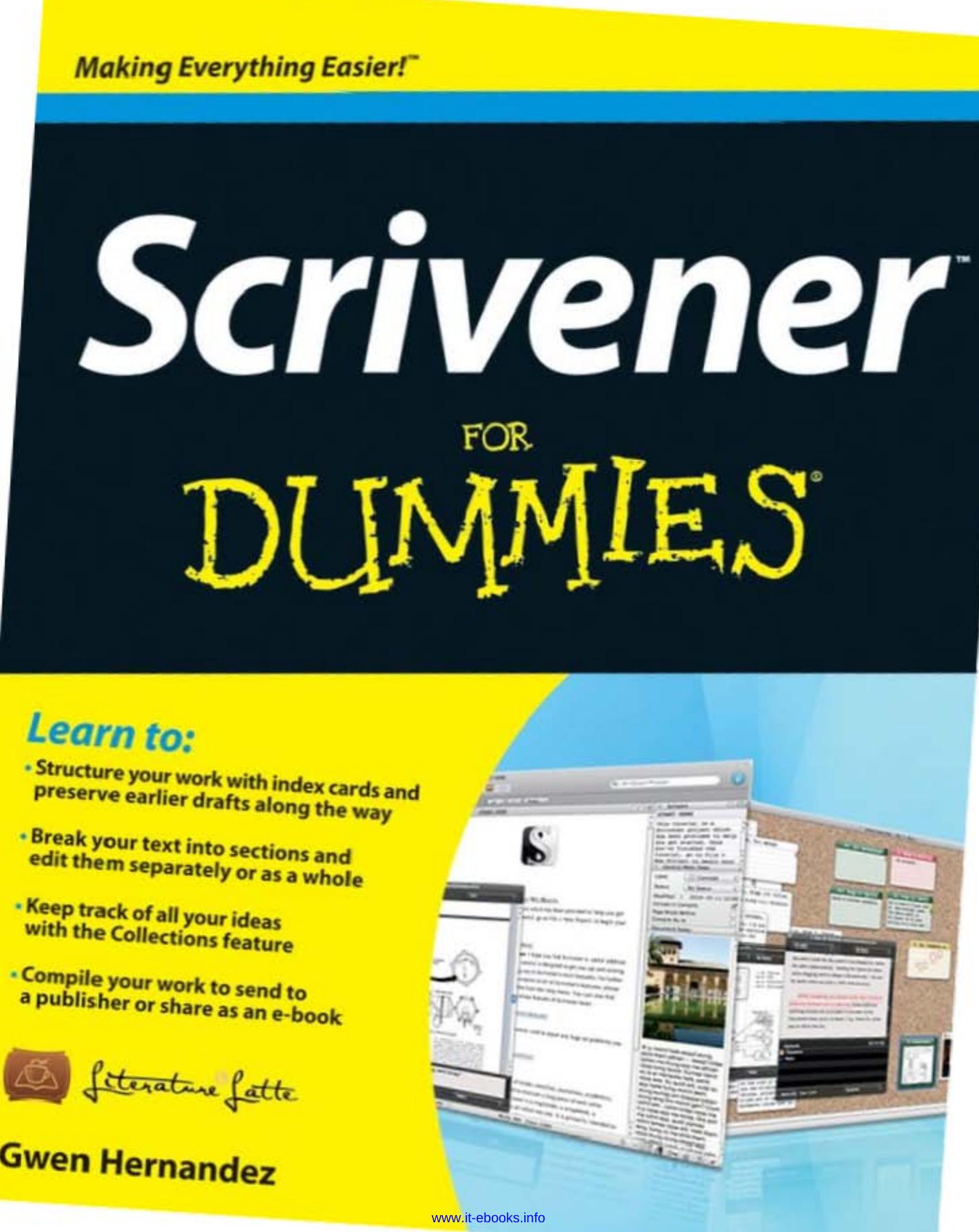 Scrivener For Dummies by Gwen Hernandez