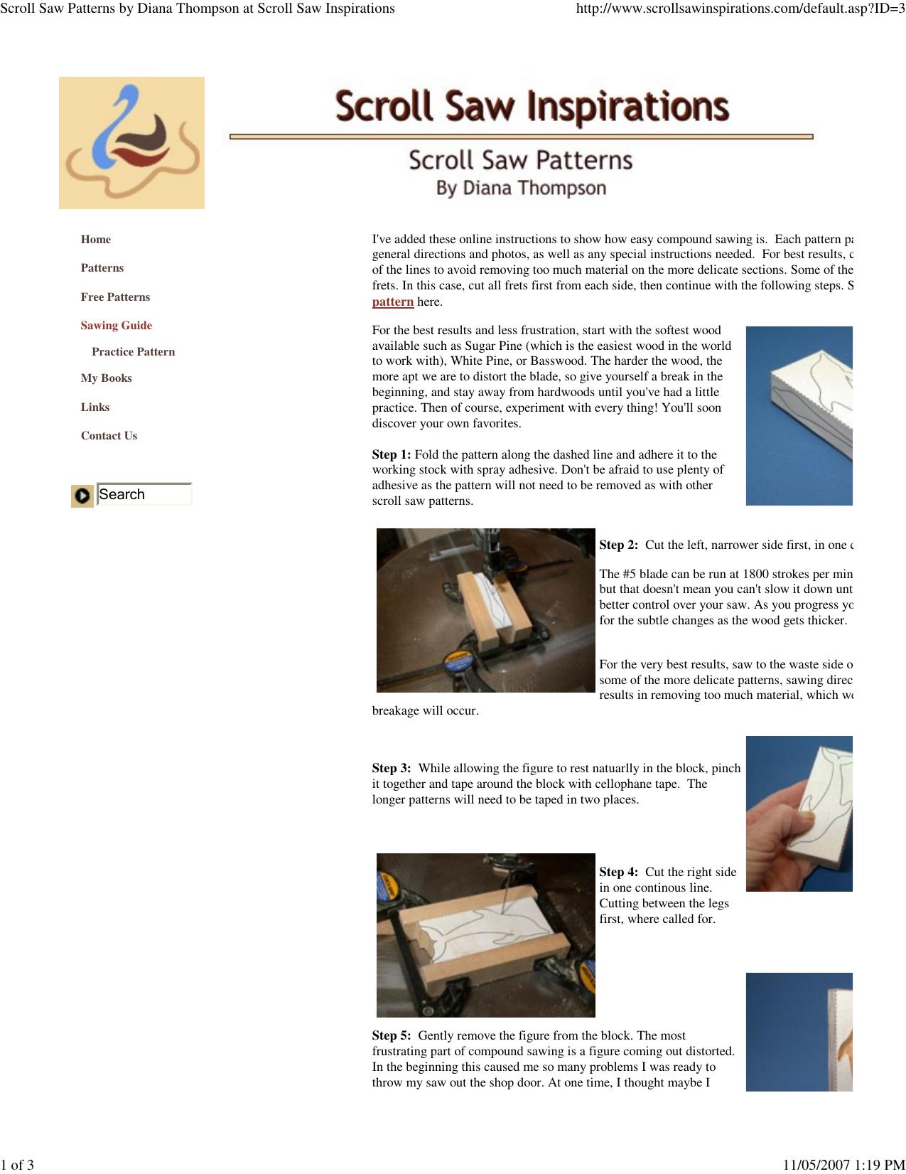 Scroll Saw Patterns by Diana Thompson at Scroll Saw Inspirations by HP_Administrator