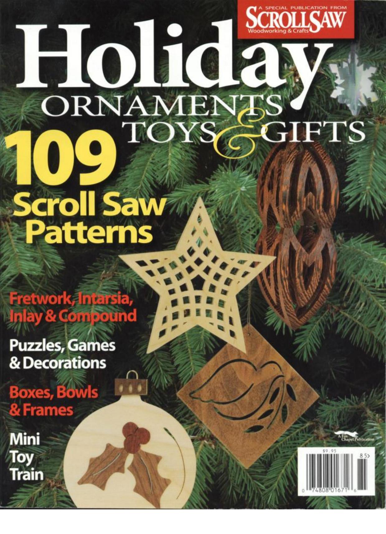 Scrollsaw Woodworking & Crafts Presents by Holiday ornaments