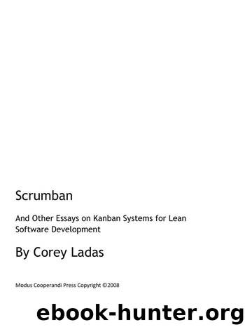Scrumban: Essays on Kanban Systems for Lean Software Development by Corey Ladas