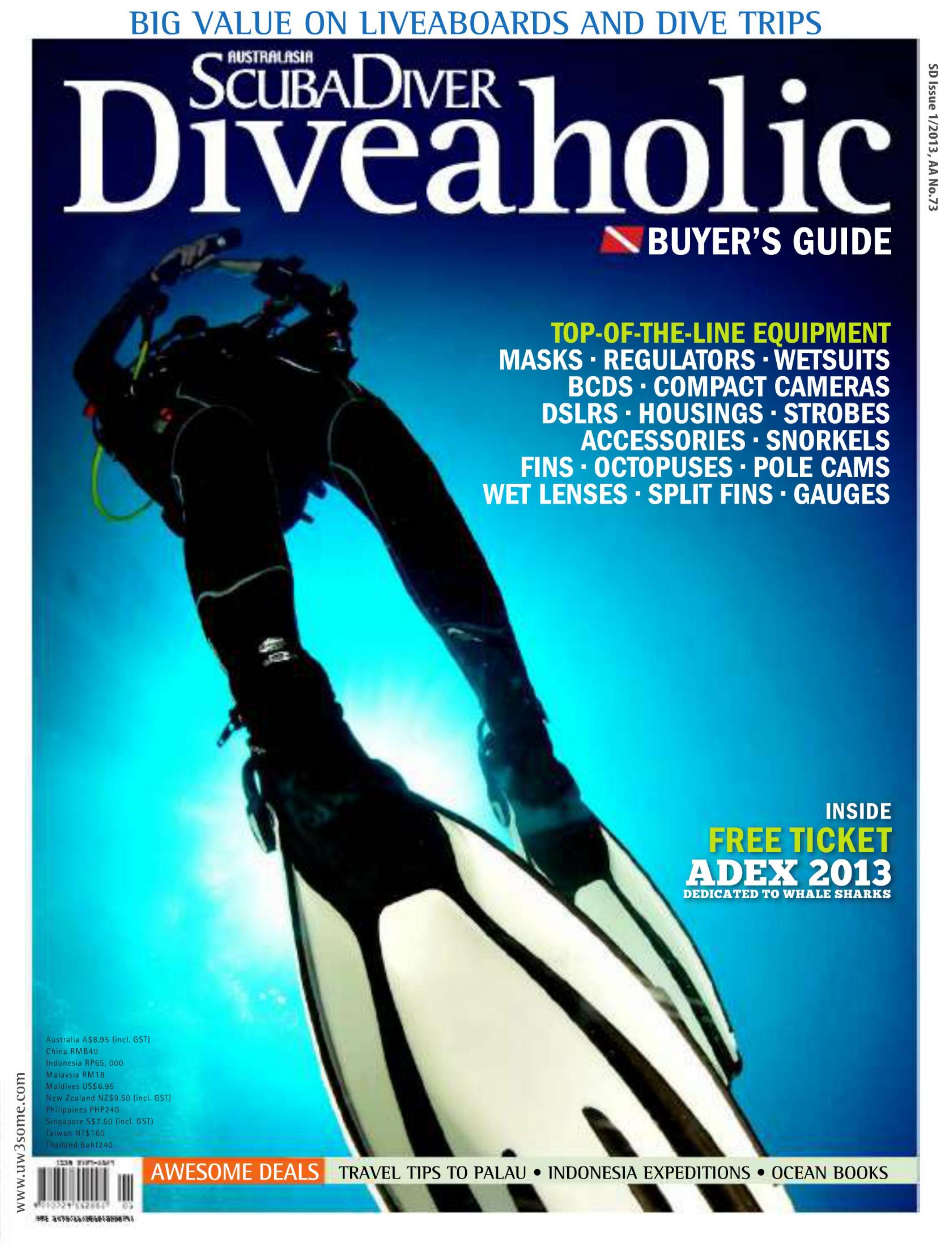 ScubaDiver Diveaholic Buyers Guide Issue 01 2013 by Unknow