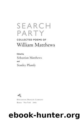 Search Party by William Matthews