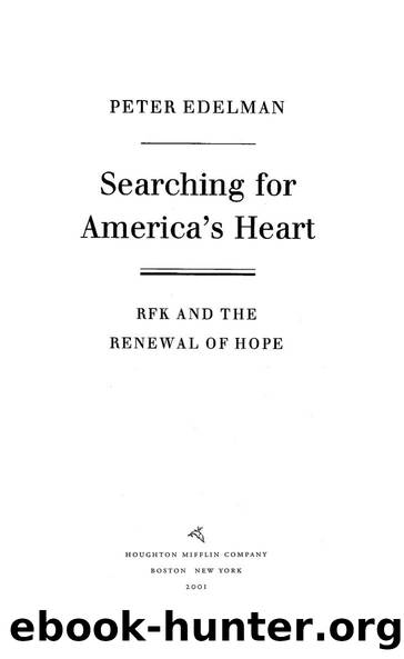 Searching for America's Heart by Peter Edelman