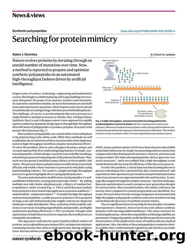 Searching for protein mimicry by Adam J. Gormley