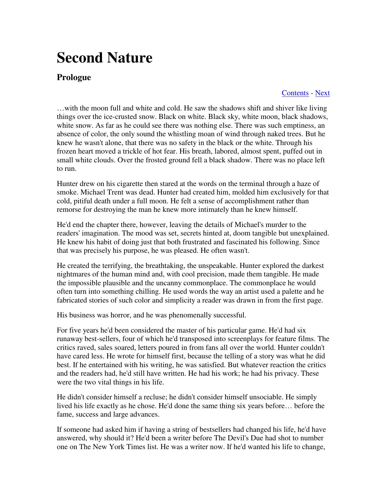 Second Nature by Nora Roberts