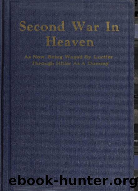Second War in Heaven  As Now Be by N. L. Nelson