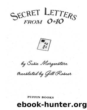 Secret Letters From 0 to 10 by Susie Morgenstern