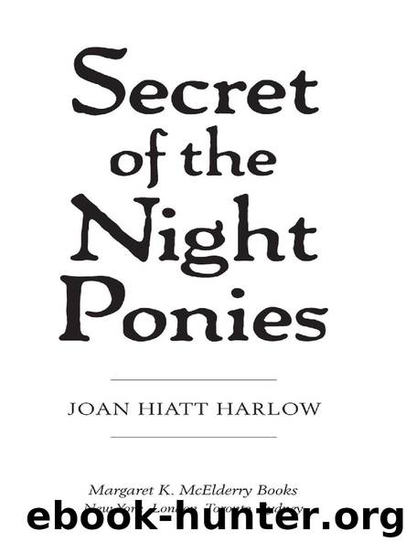Secret of the Night Ponies by JOAN HIATT HARLOW