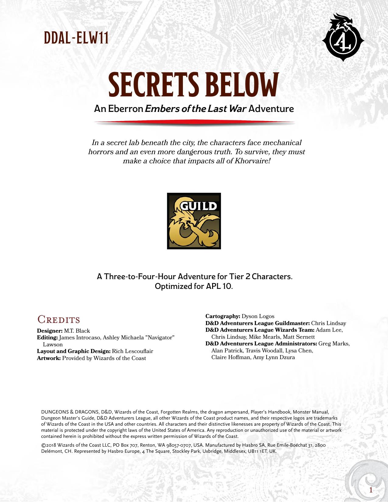 Secrets Below by M. T. Black